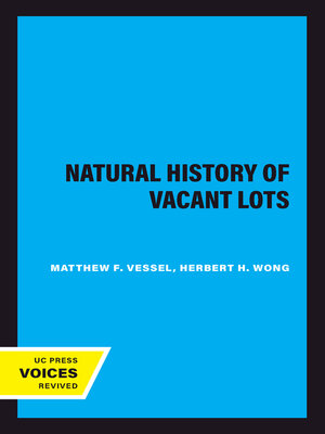 cover image of Natural History of Vacant Lots